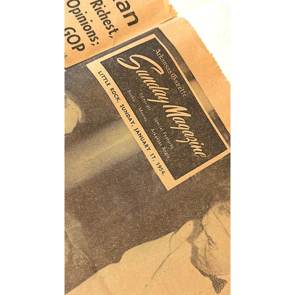 Time Capsule Ephemera Arkansas Gazette/Batesville Guard Newspaper 1941 1954 VTG‎